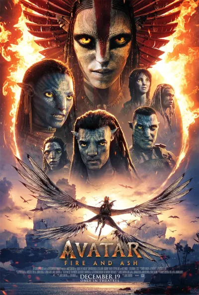 Filmplakat: Avatar: Fire and Ash